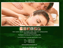 Tablet Screenshot of bluevalleymassage.com